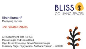 Bliss Visiting Card