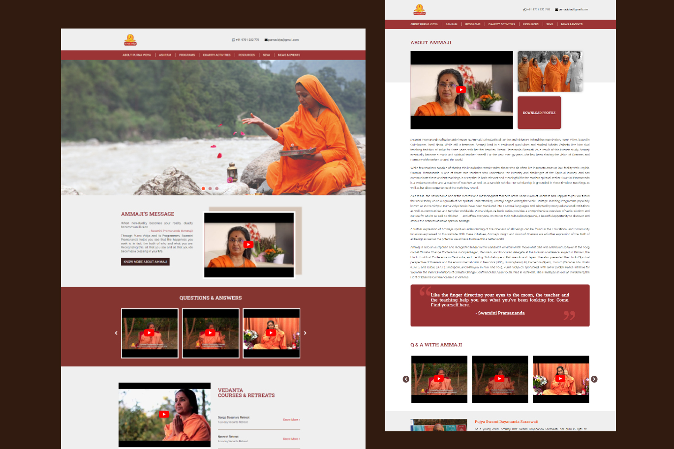 Purna Vidya New Website Image
